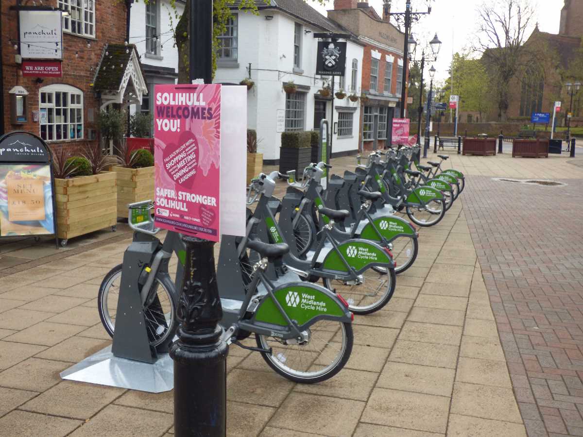 West Midlands Cycle Hire on High Street, Solihull